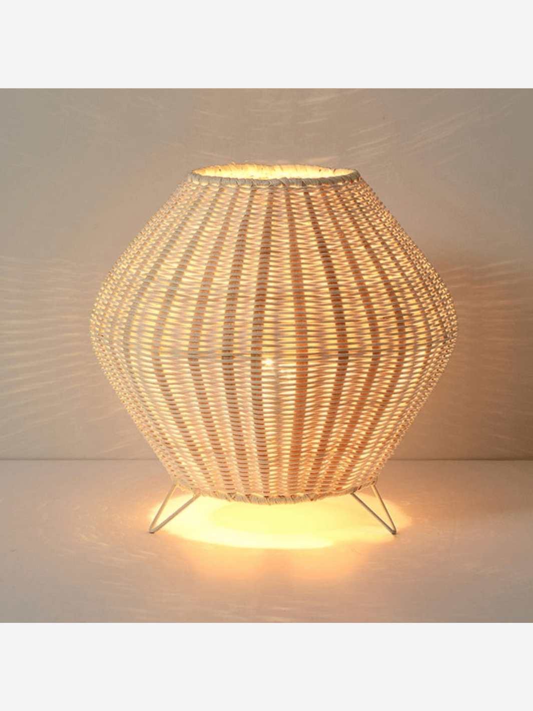 Lampe de Chevet Sur Pied⎜Rayon Tissé