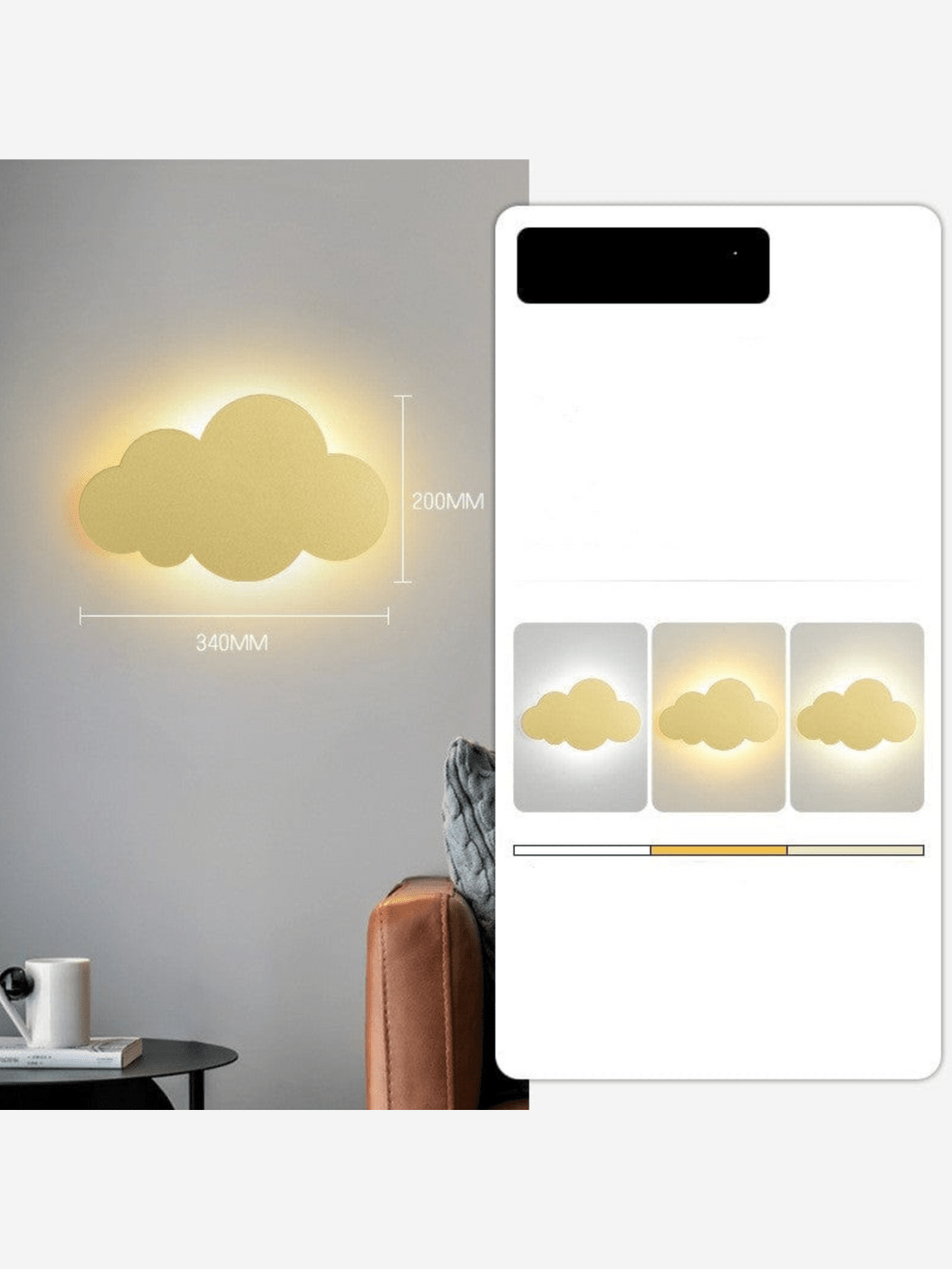 Lampe Nuage⎜Éclairage Mural Créatif