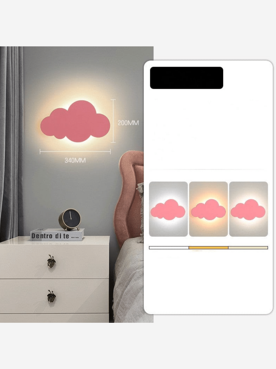 Lampe Nuage⎜Éclairage Mural Créatif