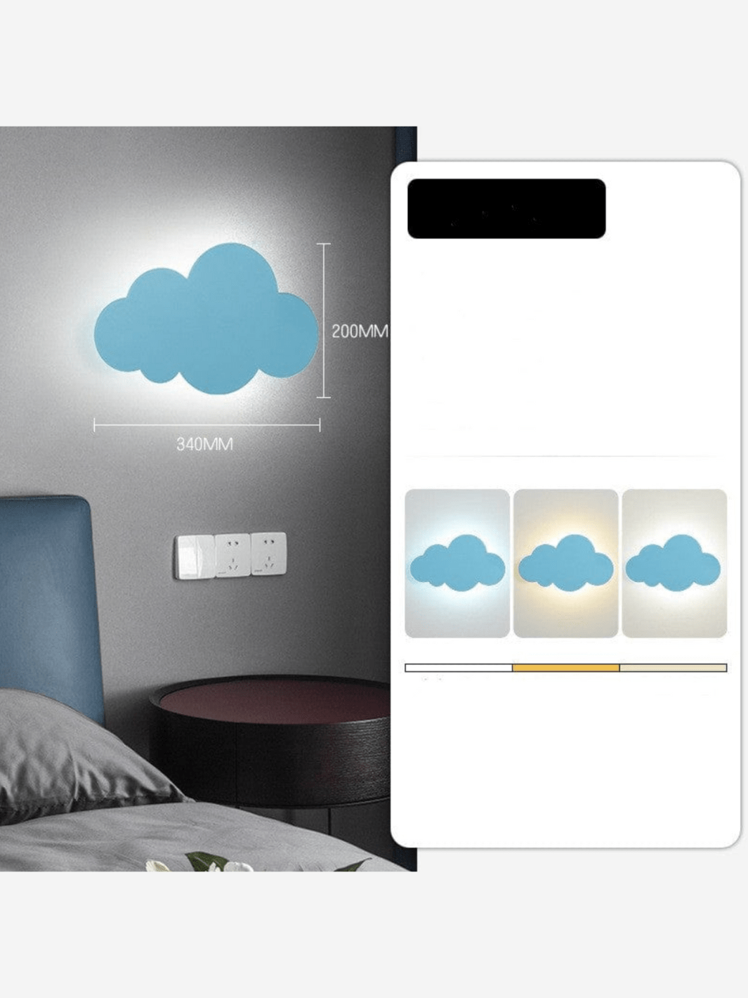 Lampe Nuage⎜Éclairage Mural Créatif