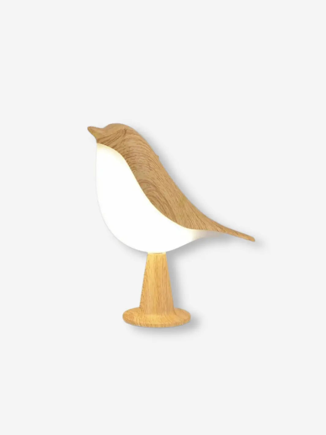 lampe de chevet animaux en forme d oiseau bois beige