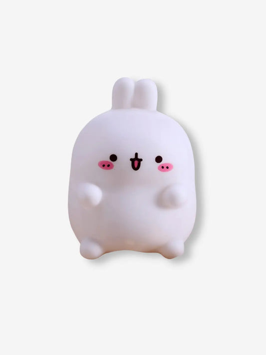 Lampe de chevet bébé en forme de lapin blanc sans fil