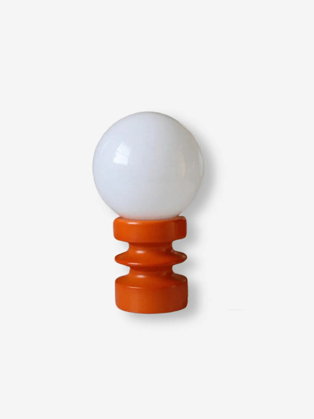 lampe de chevet ceramique orange et blanche