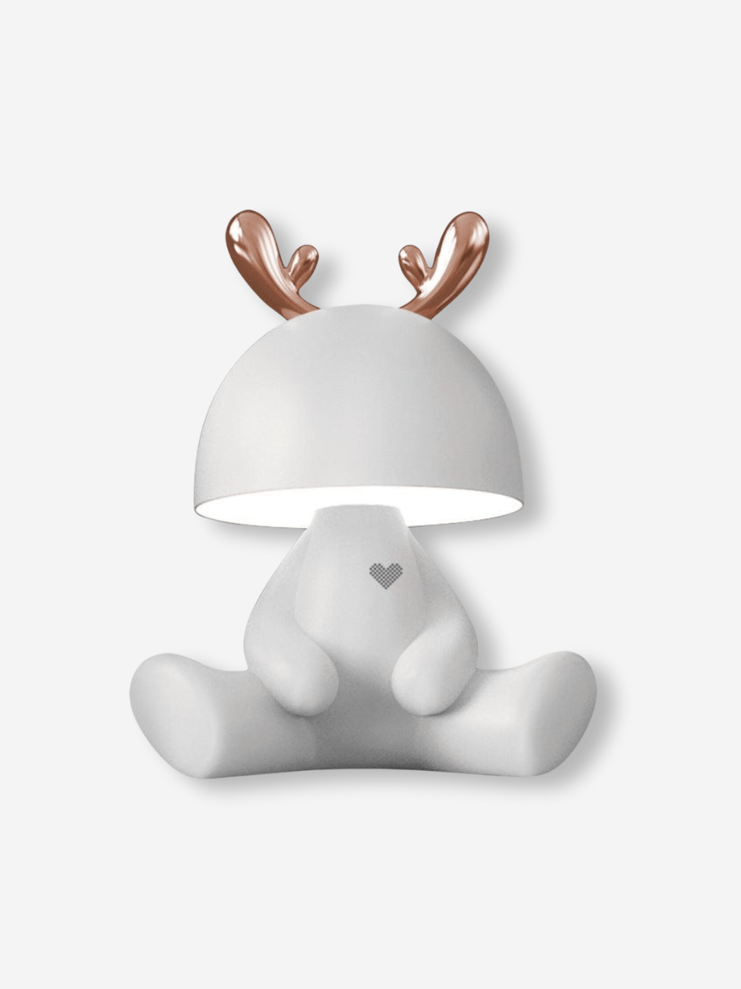 Lampe de Chevet Connectée - Animaux Mignons Blanc / Modèle Renne