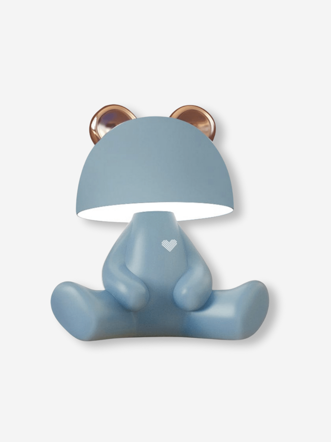 Lampe de Chevet Connectée - Animaux Mignons Bleu Pastel / Modèle Ourson