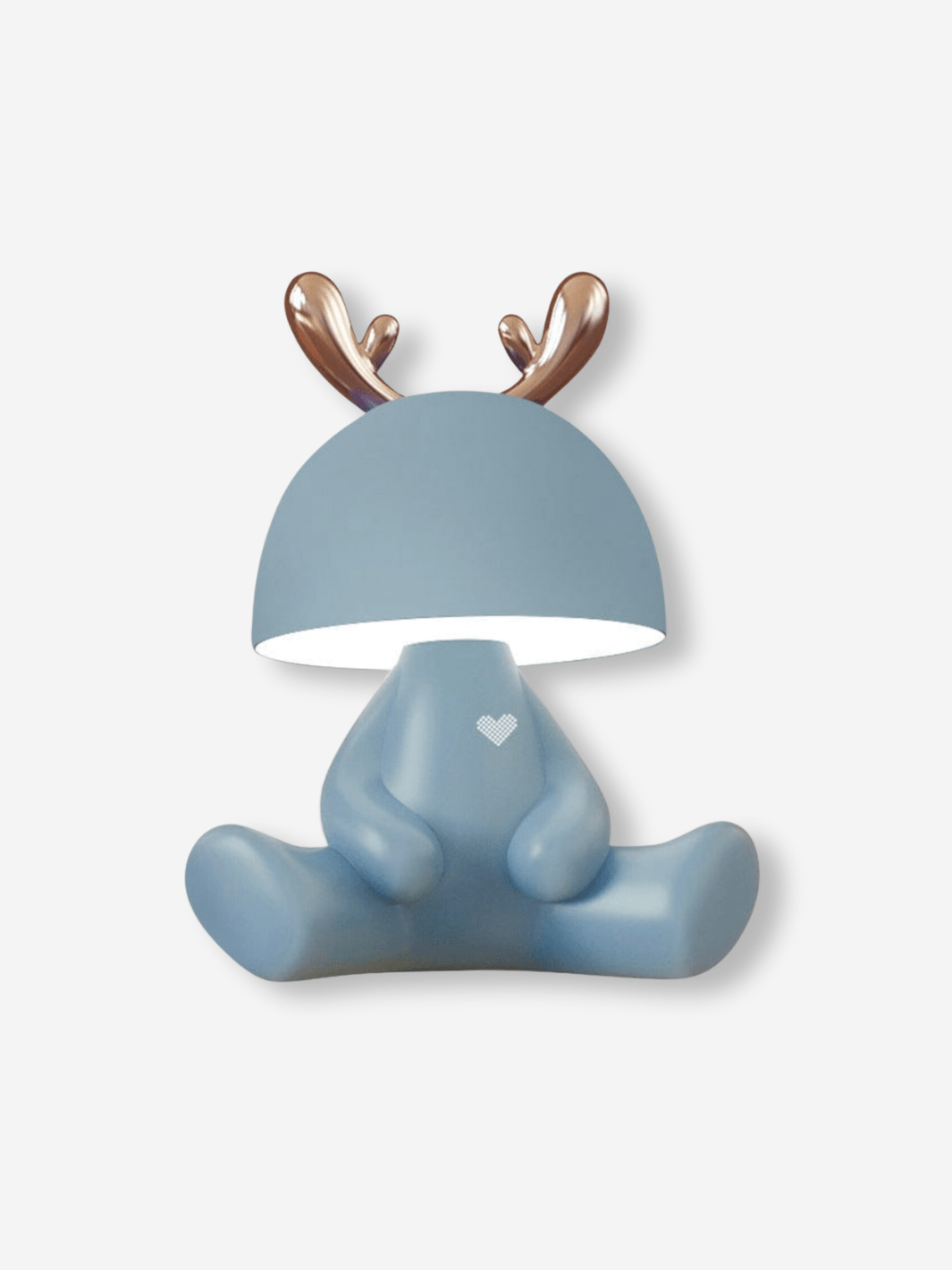 Lampe de Chevet Connectée - Animaux Mignons Bleu Pastel / Modèle Renne