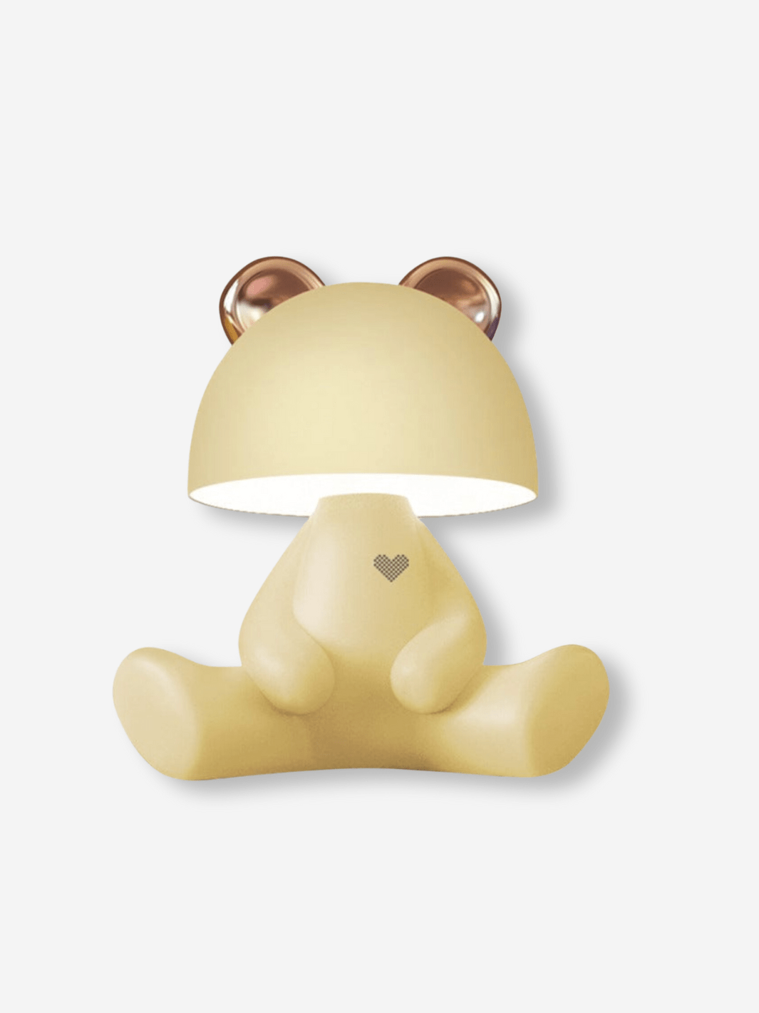 Lampe de Chevet Connectée - Animaux Mignons Jaune Pastel / Modèle Ourson