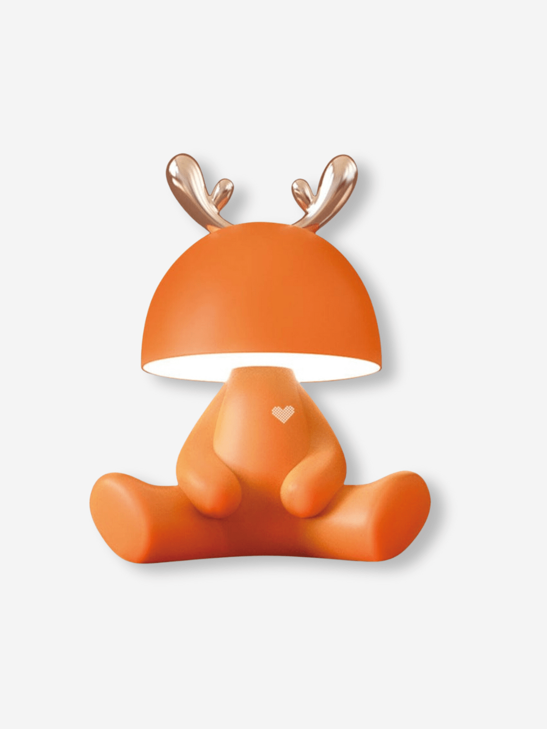 Lampe de Chevet Connectée - Animaux Mignons Orange / Modèle Renne