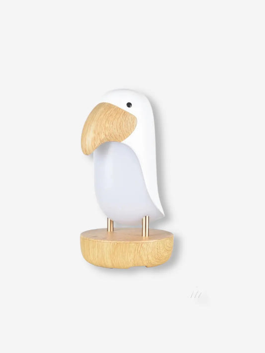 lampe de chevet connectee pour enfant veilleuse bebe usb en bois bluetooth joue de la musique