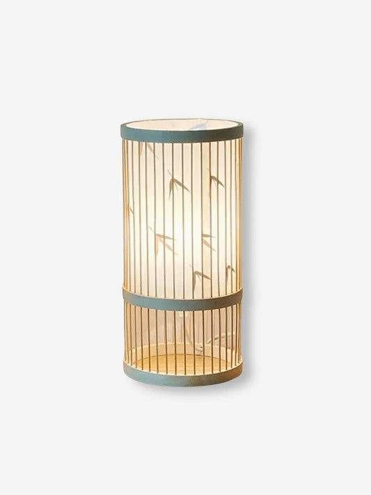 lampe de chevet bambou motifs style japonais cozy cocooning