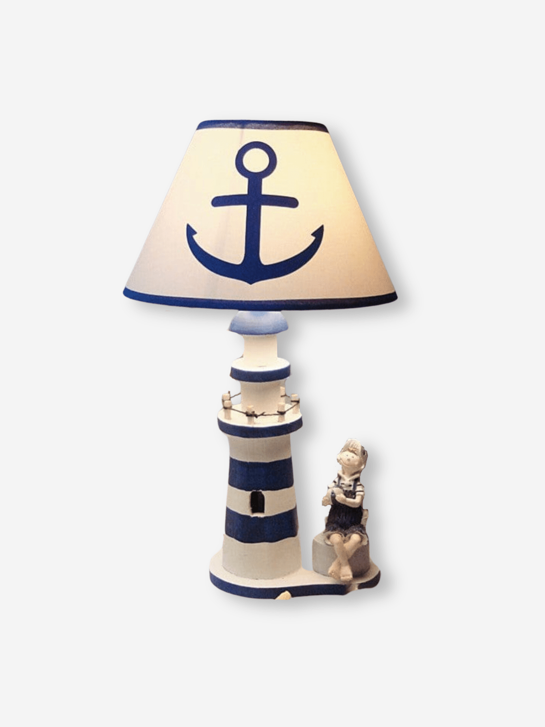 Lampe de Chevet en Bois - Lueur Marine Modèle Petit Garçon