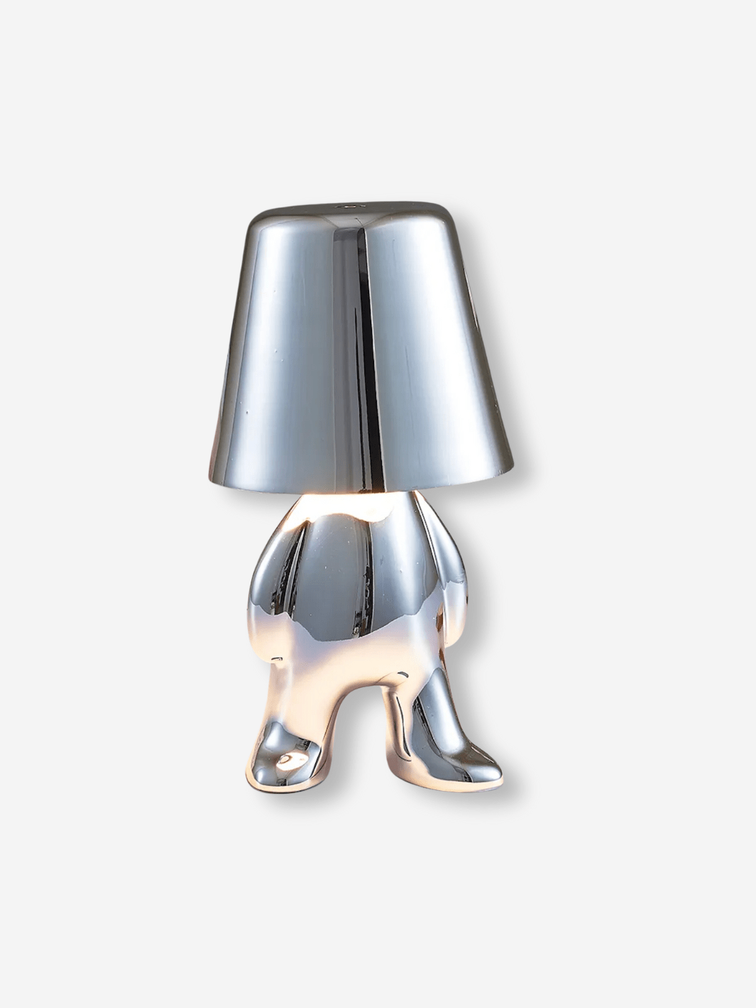 Lampe de Chevet Métal⎜Compagnon Lumineux Argent - Position  A