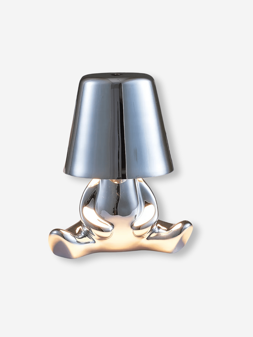 Lampe de Chevet Métal⎜Compagnon Lumineux Argent - Position B