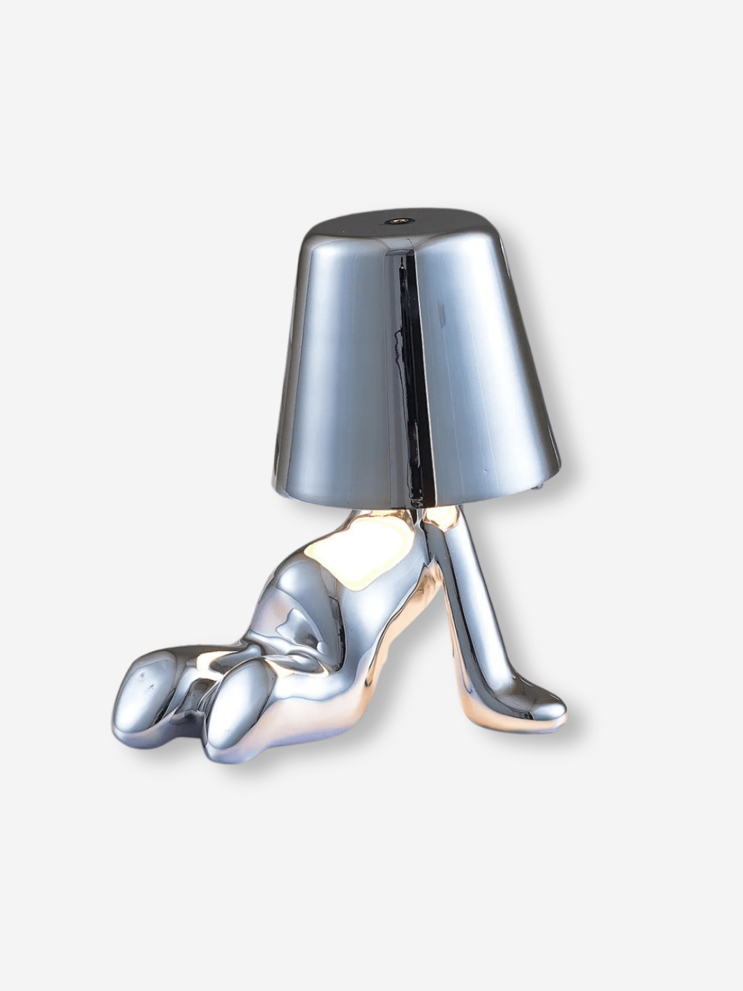 Lampe de Chevet Métal⎜Compagnon Lumineux Argent - Position E