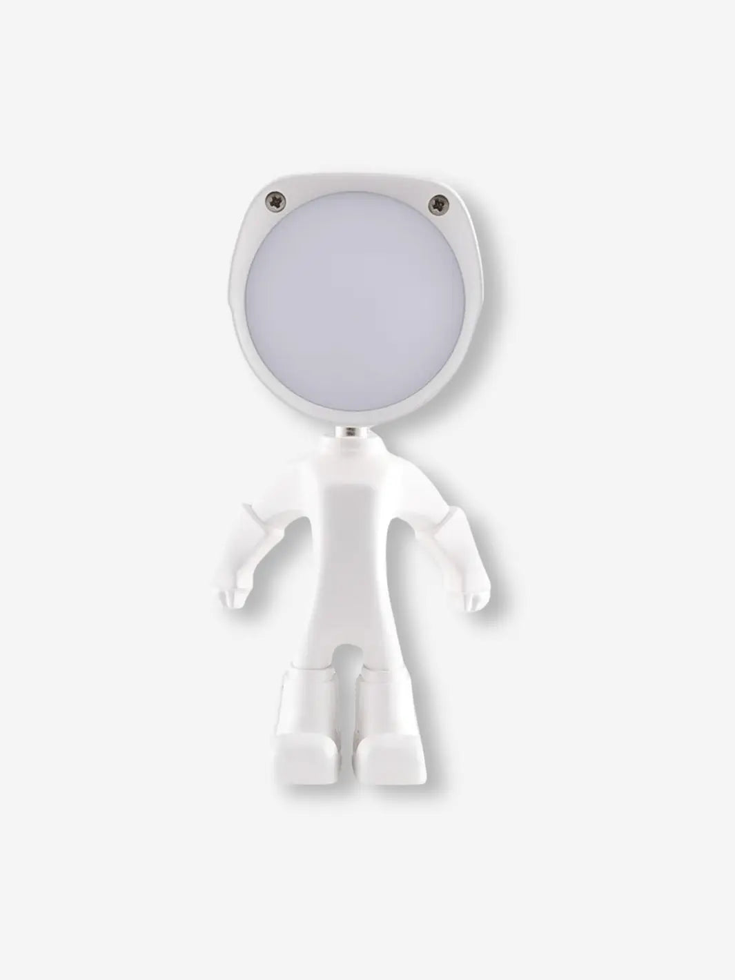 Lampe de chevet rechargeable sans fil pour enfant en forme de robot de couleur blanc