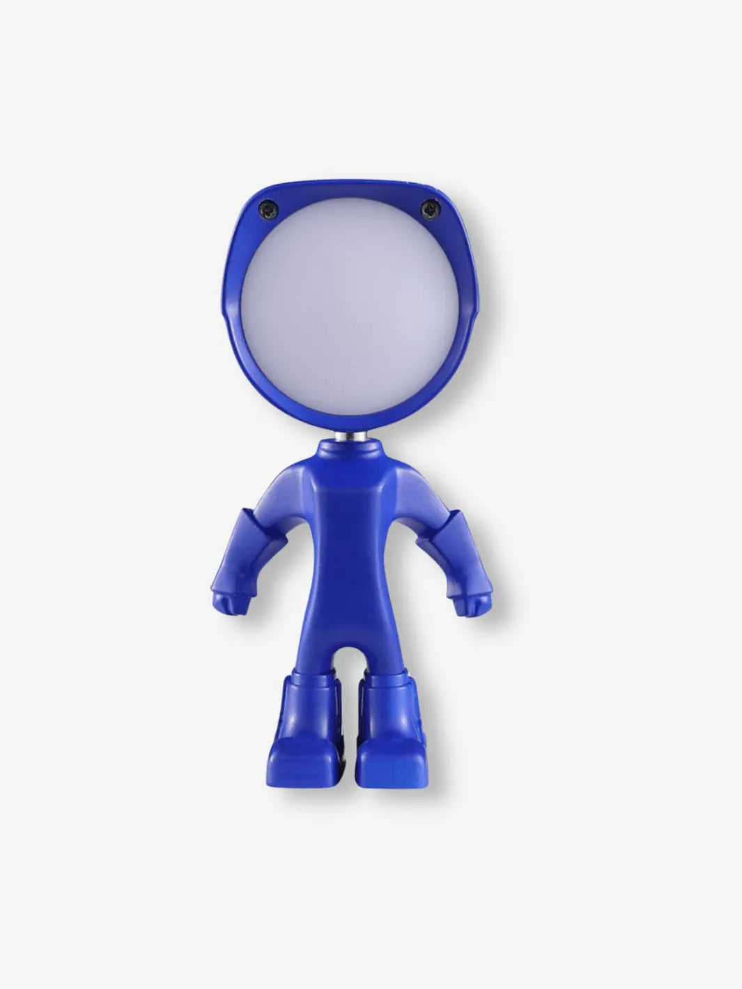 Lampe de chevet rechargeable sans fil pour enfant en forme de robot de couleur bleu