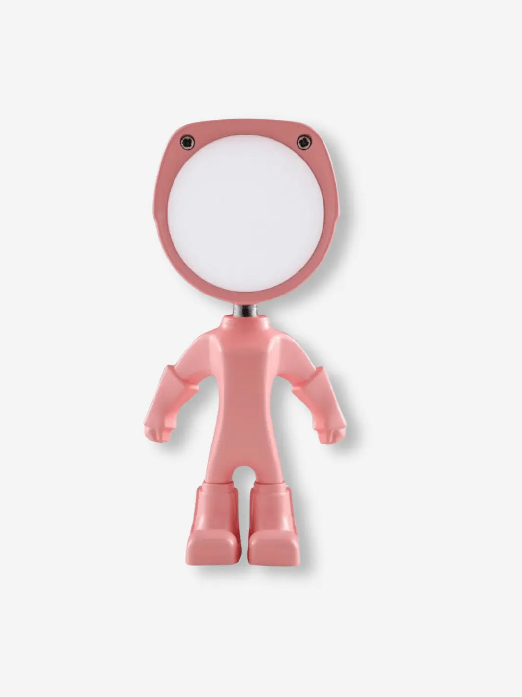 Lampe de chevet rechargeable sans fil pour enfant en forme de robot de couleur rose