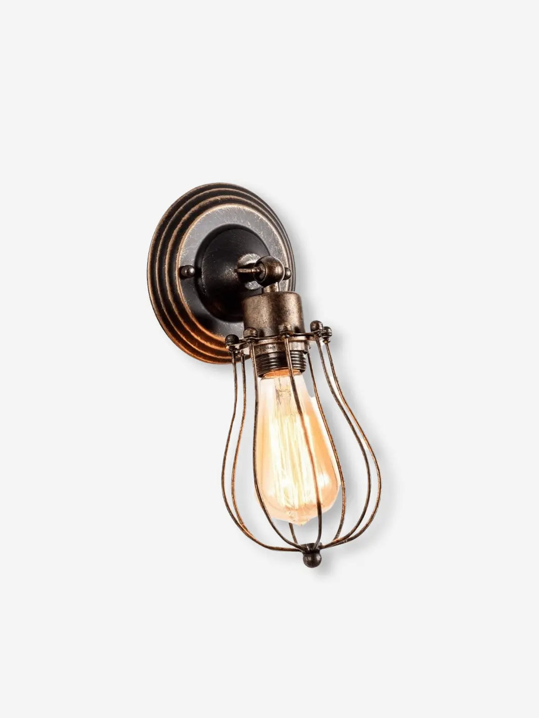 lampe de chevet industrielle murale retro vintage bronze