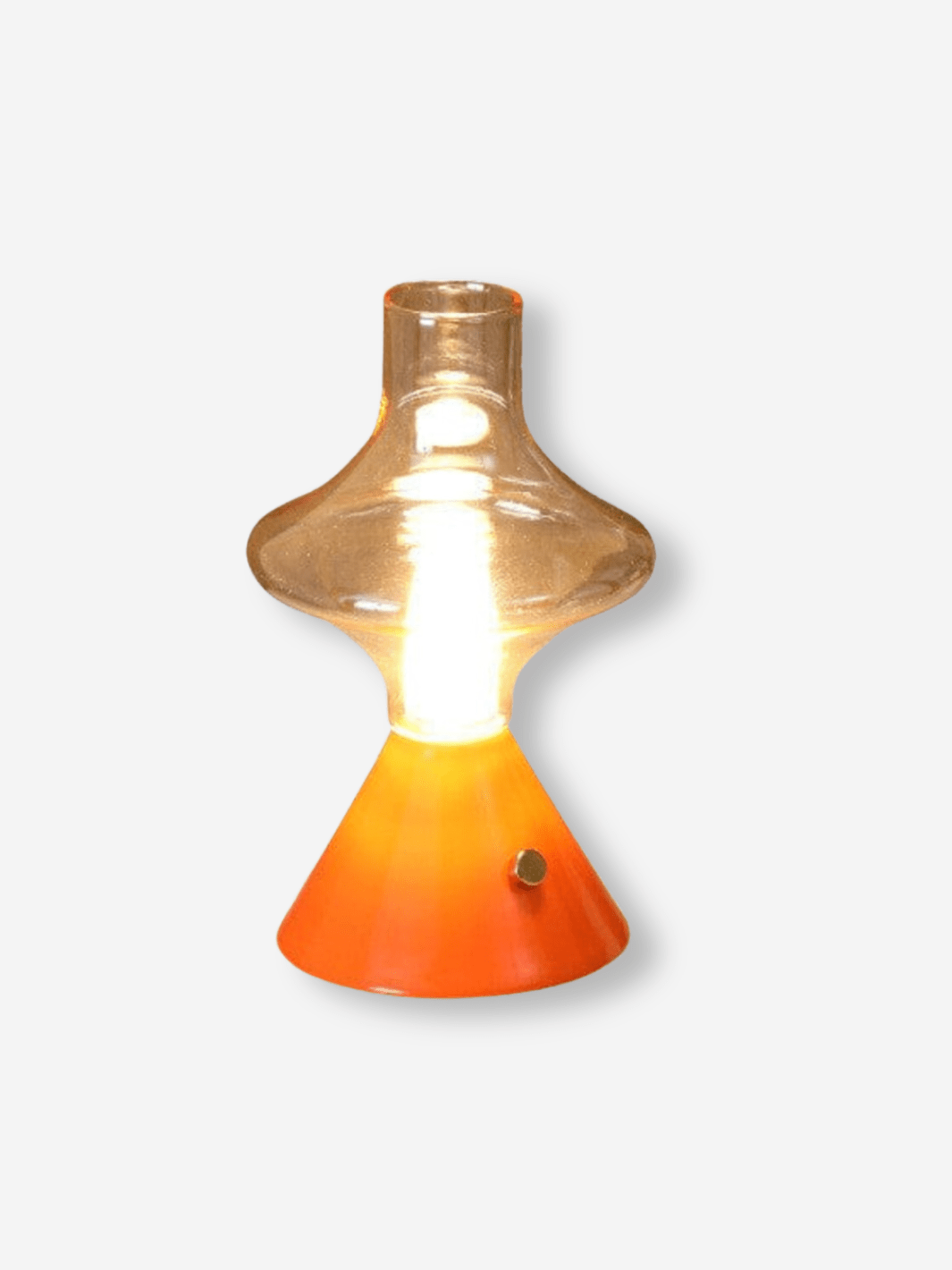 Lampe de Chevet Sans Fil - Charme Rétro Orange