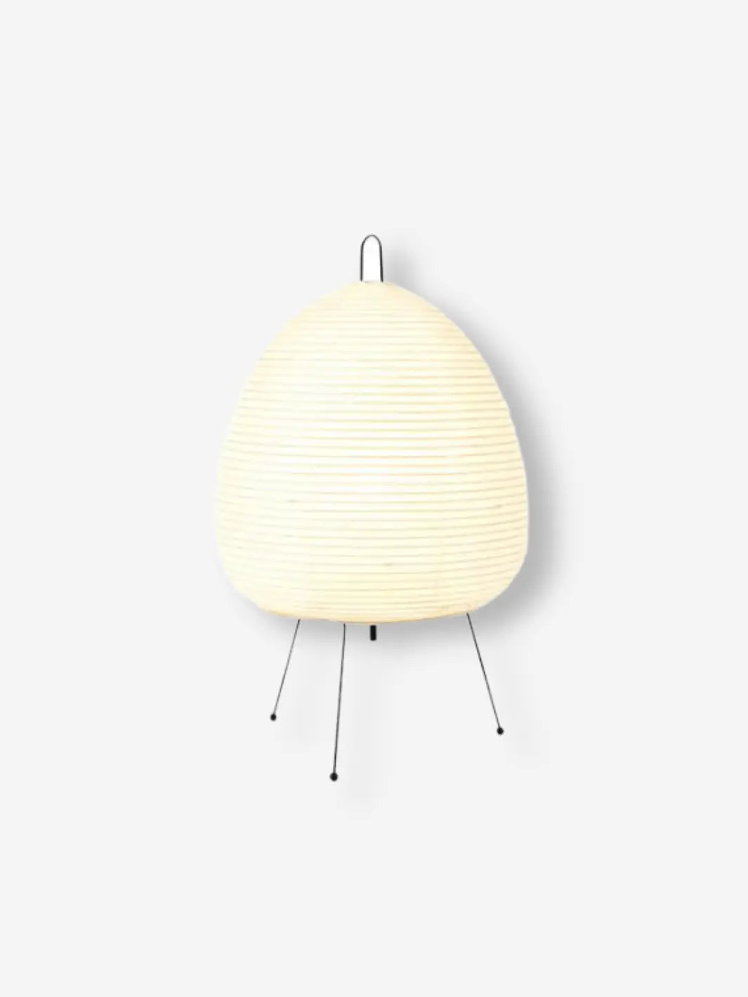 lampe de chevet sur pied noir avec abat jour en papier de riz style japonais