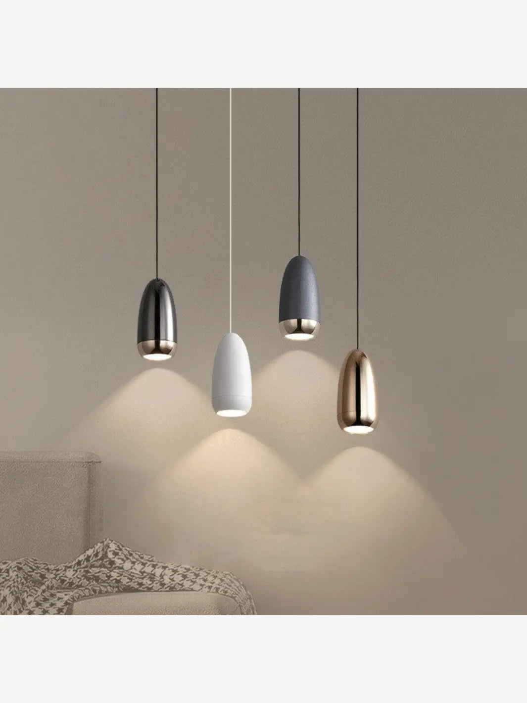 Collection de lampes de chevet suspendues chandelier