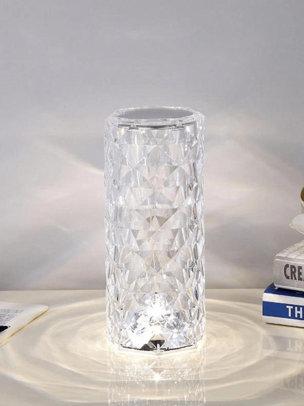 Lampe de Chevet Transparente - CristaFlor