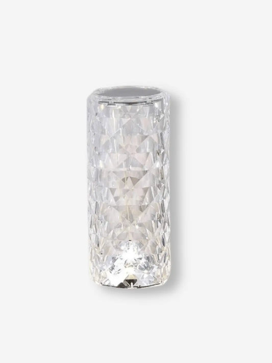 lampe de chevet cristal usb qui s allume en blanc et en multicolore