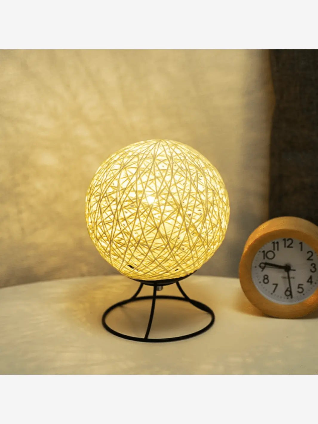 lampe de chevet usb ronde sur socle