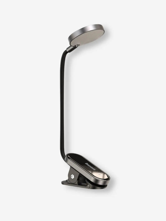 lampe de bureau ou lecture munie d une pince a la base pour se clipser sur n importe quel support